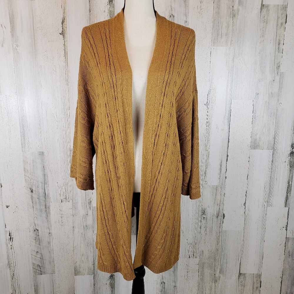 J. Jill Cable Knit Cardigan Size XL